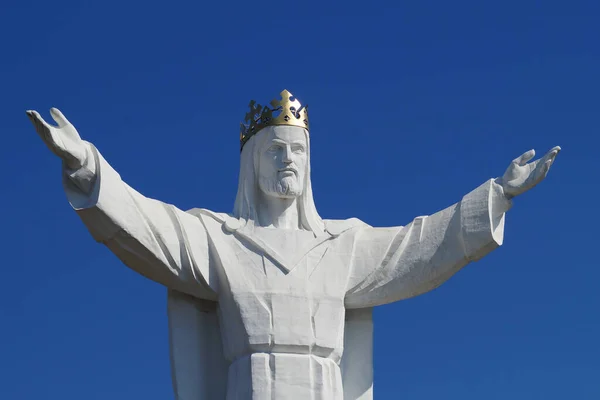 Estátua Cristo Rei Universo Swiebodzin Polônia — Fotografia de Stock