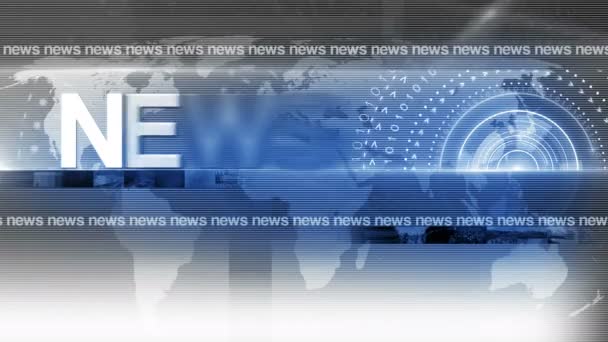 Breaking News On Blue Background Stock Video Breaking News On Blue Background Stock Video