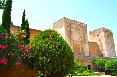 Alhambra Sarayı ve Granada, İspanya 'daki bahçeler
