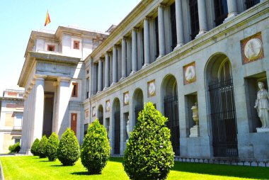 Madrid, İspanya - Haziran 2018: Madrid Parlamento Sarayı (Milletvekilleri Meclisi)