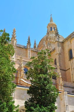 Yazın Segovia Katedral Kuleleri, İspanya