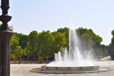 Plazada Espana Çeşmesi, Sevilla, İspanya
