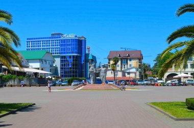 Sochi, Adler, Rusya-Haziran 2019: Büyük Vatanseverlik Savaşı 'nda ölenlerin anıtı