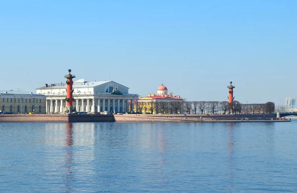 Vasilievsky Adası 'nın manzarası, Saint-Petersburg, Rusya