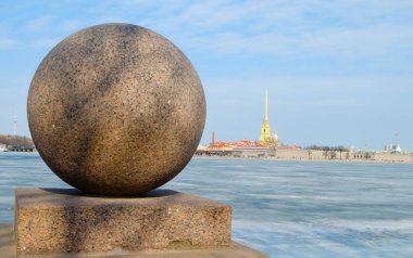 Peter ve Paul Kalesi ve Neva Nehri, Saint Petersburg, Rusya