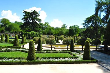 İspanya, Madrid 'de Buen Retiro Park manzarası