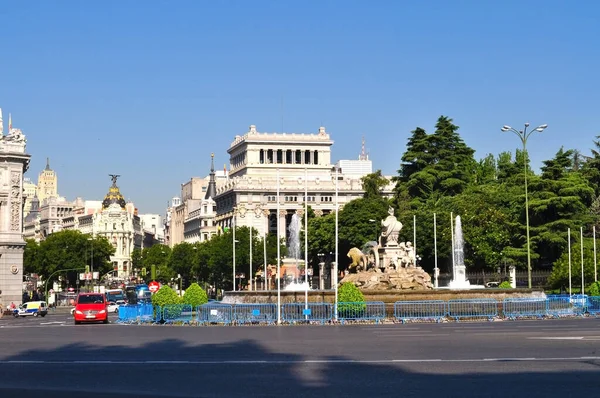 Praça Cibeles Madrid Espanha — Fotografia de Stock
