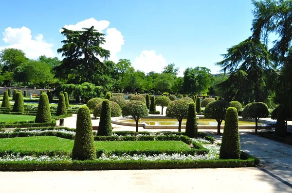 Buen Retiro Park Paesaggio Madrid Spagna — Foto Stock