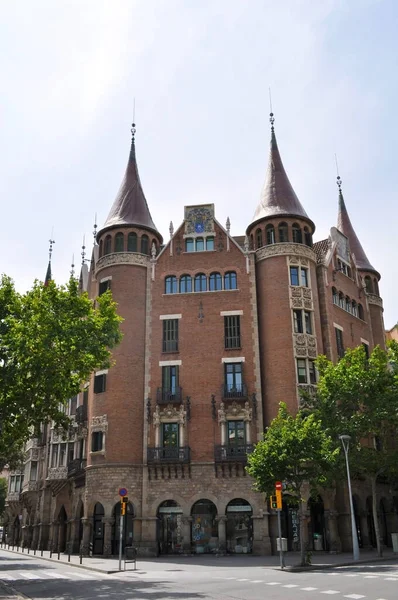 Huis Met Doornen Casa Terradas Barcelona Spanje — Stockfoto