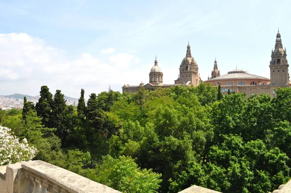 National Palace Montjuic Hill Barcelona Spain — Stock Photo, Image