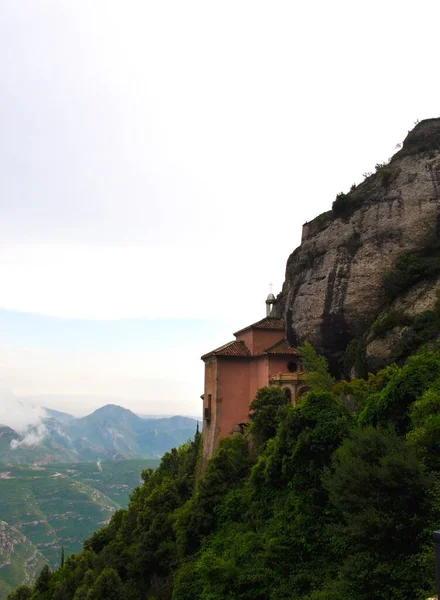 Cappella Sulle Montagne Montserrat Vicino Barcellona Spagna — Foto Stock