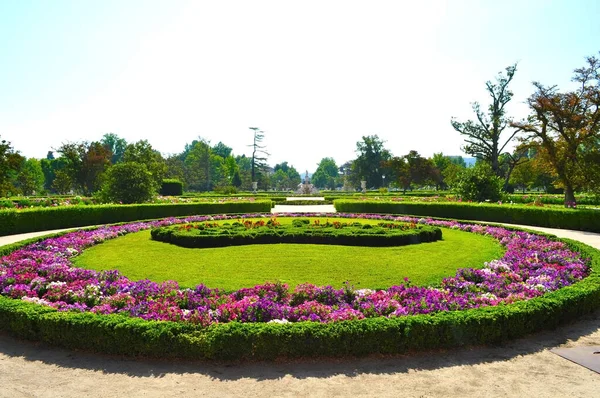 Park Naast Het Koninklijk Paleis Aranjuez Spanje — Stockfoto