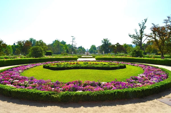 Park Mellett Royal Palace Aranjuez Spanyolország — Stock Fotó