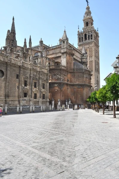 Seville Cathedral Triumphal Square Spain — Stock Photo, Image