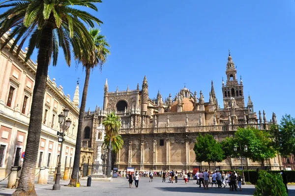 Seville Cathedral Triumph Square Spain — Stock Photo, Image