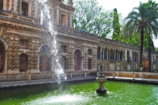 Alcazar Gardens Sevilla Spanje — Stockfoto