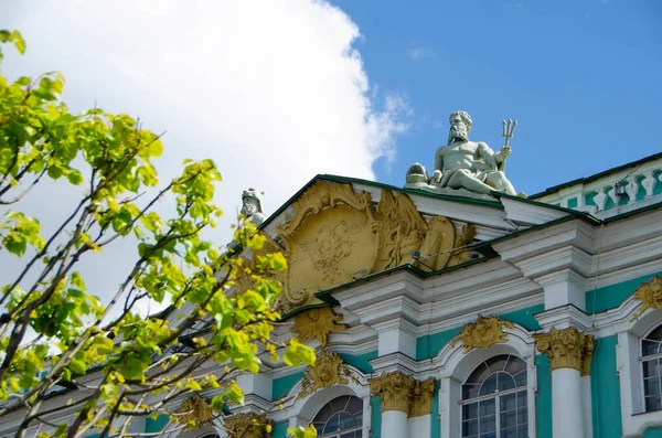 Architektura Pałacu Zimowego Sankt Petersburgu Rosja — Zdjęcie stockowe