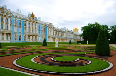 Tsarskoe Selo 'daki Catherine sarayı ve parkı (Puşkin), St. Petersburg, Rusya