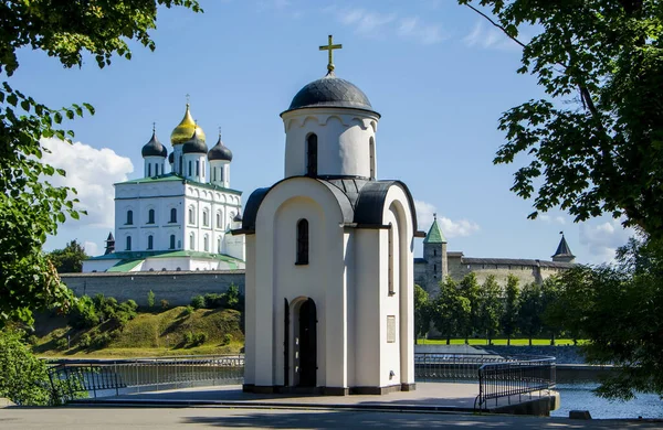 Kaplica Olgińska Pskowie Rosja — Zdjęcie stockowe