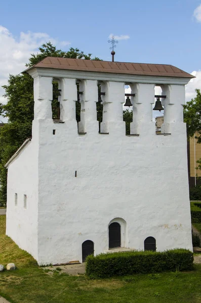 Zvonice Kostela Nanebevzetí Panny Marie Pskov Rusko — Stock fotografie