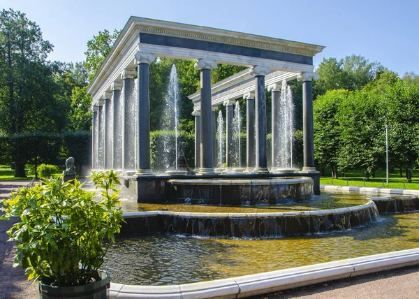 Peterhof São Petersburgo Rússia Agosto 2021 Conjunto Palácio Parque Peterhof — Fotografia de Stock