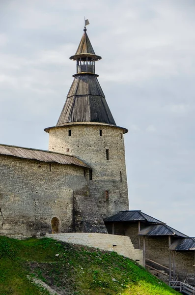 Kutny Koster Tower Pskov Kremlin Pskov Rusko — Stock fotografie