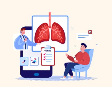 Çevrimiçi Pulmonolog Doktor Danışman Hasta. Akciğerlere, soluk borusuna, bronz COVID ve zatürree teşhisi kondu. Ultrason, Manyetik Rezonans Testleri. İnternet Tedavisi. Dijital Tıp Hastanesi Teşhisi.