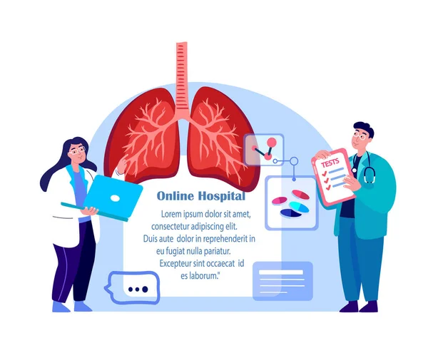 Orvosok Pulmonológusok Kutató Gyógyító Kutató Tüdő Trachea Bronchi Analyze Légzőrendszer — Stock Fotó