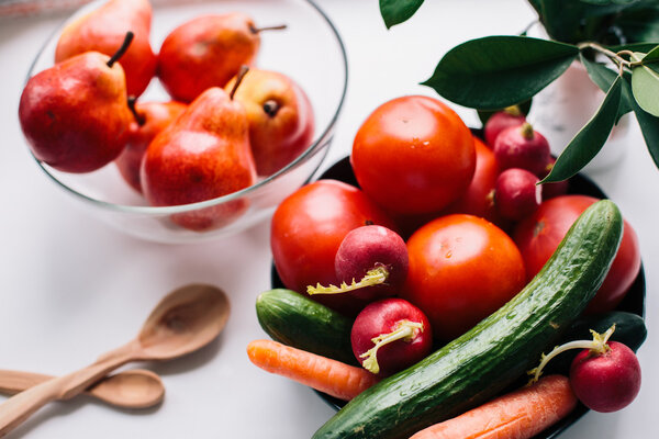 Vegetables and fruits