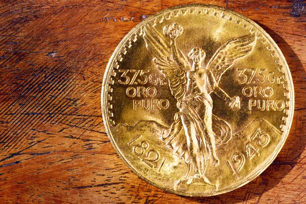 Χρυσό νόμισμα του Μεξικού — Φωτογραφία Αρχείου
