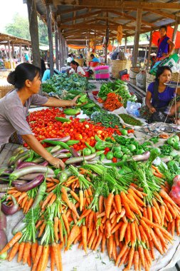 Market Myanmar sebze ahır