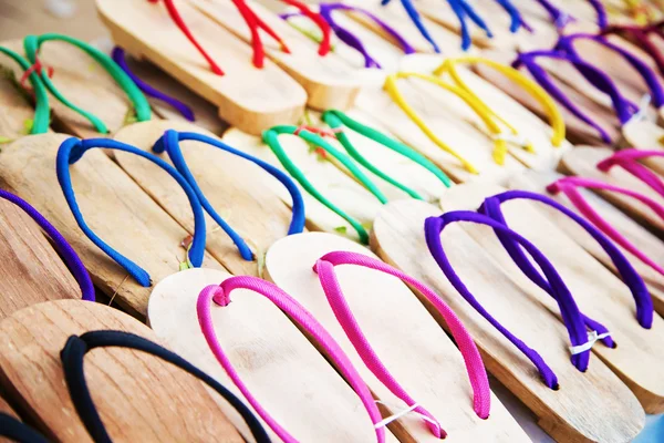 Flipflops on sale, Myanmar — Stock Photo, Image