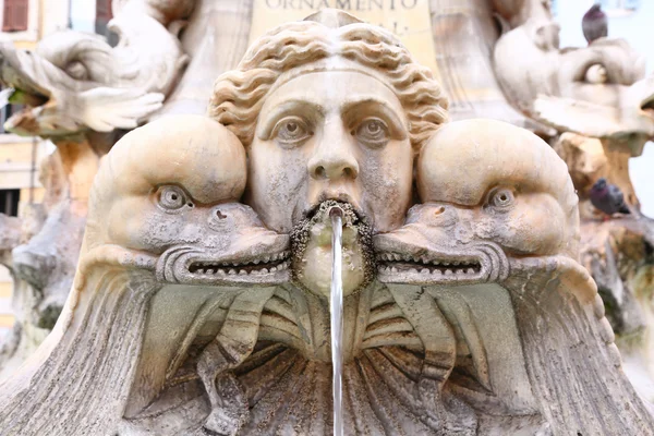 Detail of Fontana del Pantheon in Rome — Stock Photo, Image