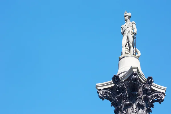 Posąg Horatio Nelson na Trafalgar Square — Zdjęcie stockowe