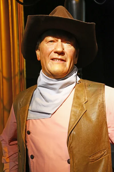 John Wayne v muzeu Madame Tussauds, London — Stock fotografie