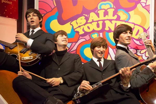 Die Beatles bei Madame Tussauds London — Stockfoto