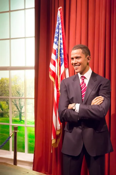 Barack Obama w Madame Tussauds w Londynie — Zdjęcie stockowe