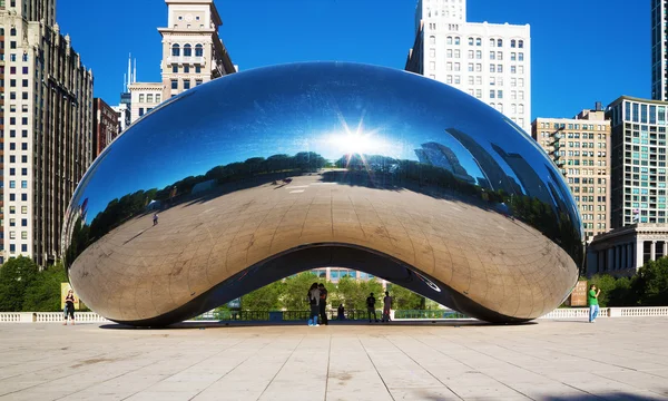Chicago Illinois Usa Juni 2016 Einfache Schönheit Des Wolkentores Chicago Stockbild