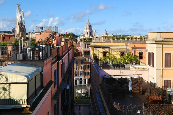Крыши Террасы Рима Италия — стоковое фото