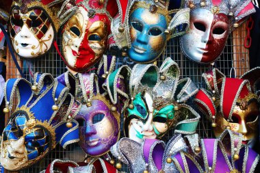 Venedik karnaval maskelerinin arka planı