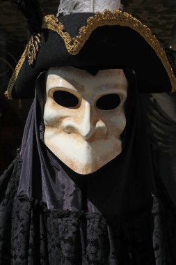 Ancient traditional venetian mask looking at you