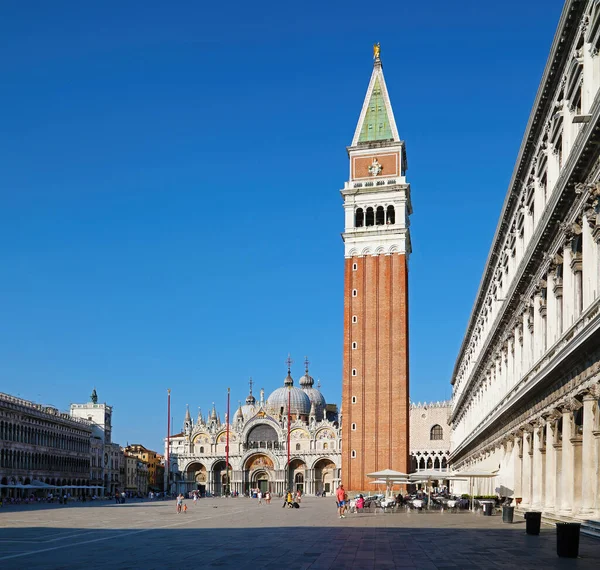 Πλατεία Αγίου Μάρκου Της Βενετίας Στο Sunmer — Φωτογραφία Αρχείου