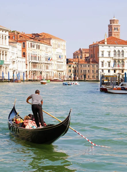 Gondola Canal Grande Venice — Stock Photo, Image