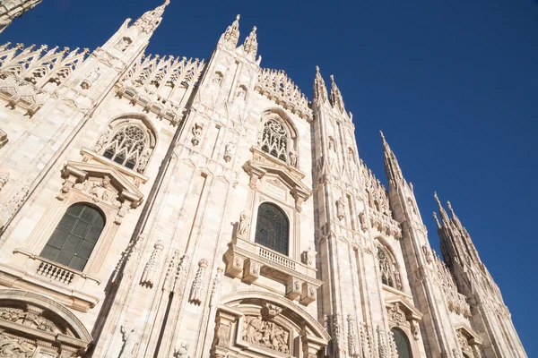 Duomo of Milan front face from below — Stock Photo, Image