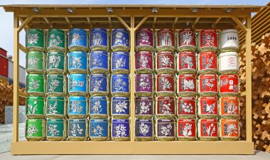 Expo 2015 yılında Japon Pavyonu lambalar