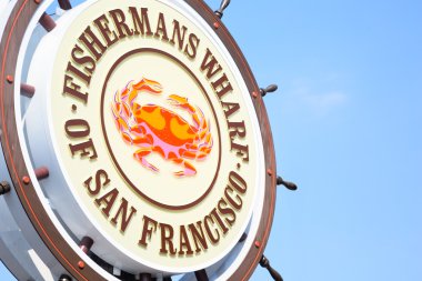 Fishermans Wharf sign, San Francisco clipart