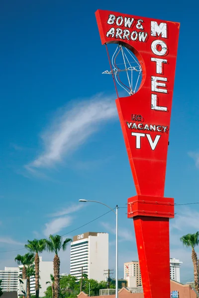 Oude motel bord in Las Vegas — Stockfoto