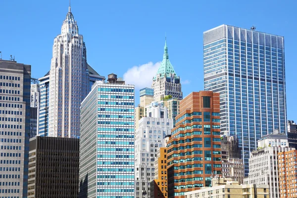 Paisagem urbana diurna de Manhattan — Fotografia de Stock