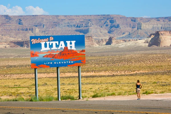 Benvenuti a Utah Billboard — Foto Stock