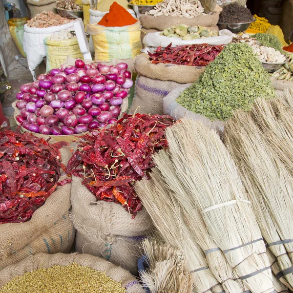 Bikaner eski pazarında ürünler — Stok fotoğraf